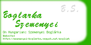 boglarka szemenyei business card